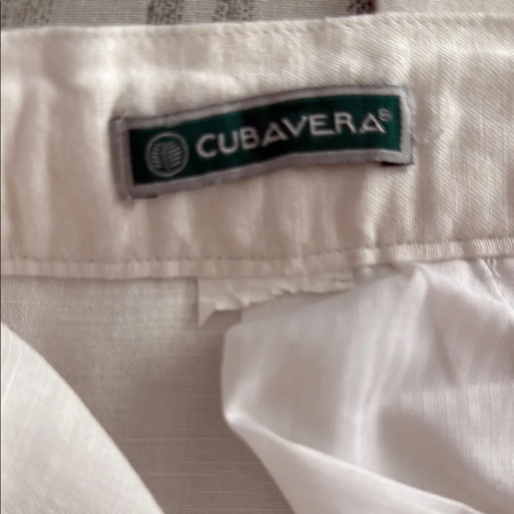 Cubavera Off-White Linen Pants